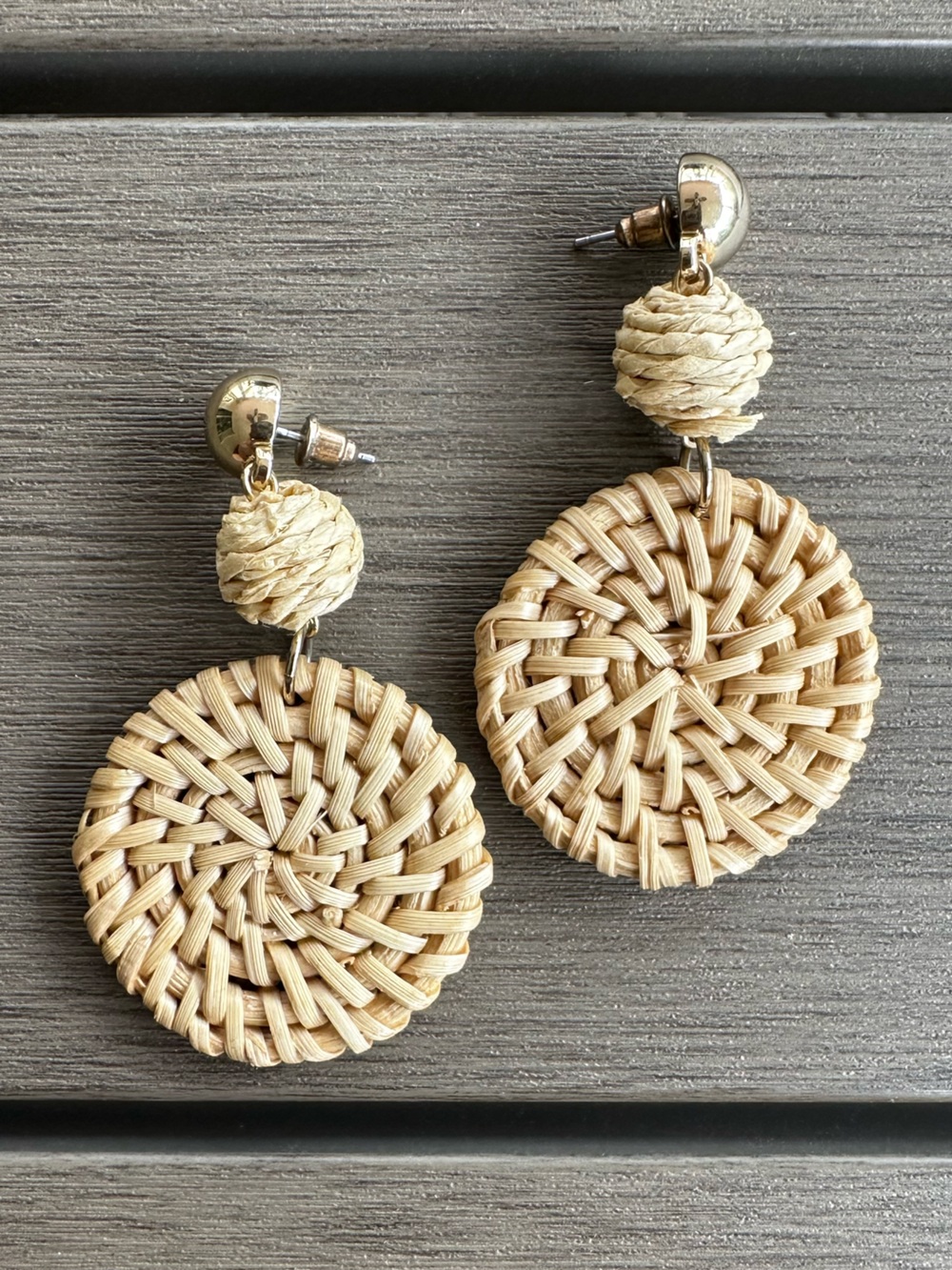 Women’s Rattan Resort Hoop Earrings